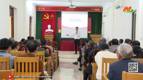 Tập huấn c&ocirc;ng t&aacute;c hội chữ thập đỏ v&agrave; phong tr&agrave;o hiến m&aacute;u t&igrave;nh nguyện