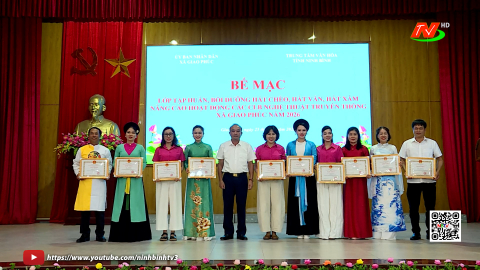 Bế mạc lớp tập huấn, bồi dưỡng h&aacute;t ch&egrave;o, h&aacute;t văn, h&aacute;t xẩm