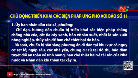 C&ocirc;ng văn chủ động triển khai c&aacute;c biện ph&aacute;p ứng ph&oacute; với b&atilde;o số 11 (b&atilde;o Matmo)