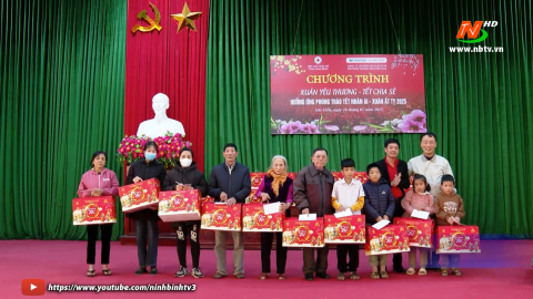 Chương tr&igrave;nh &ldquo;Xu&acirc;n y&ecirc;u thương- Tết sẻ chia&rdquo; tại Gia Viễn