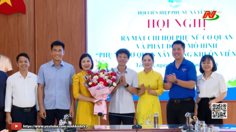 Ra mắt chi hội Phụ nữ cơ quan x&atilde; Y&ecirc;n M&ocirc;