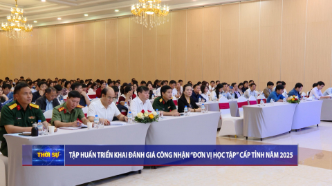 Tập huấn triển khai đ&aacute;nh gi&aacute; c&ocirc;ng nhận " Đơn vị học tập" cấp tỉnh năm 2025