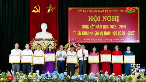X&atilde; Kh&aacute;nh Thiện tổng kết năm học 2025 - 2026