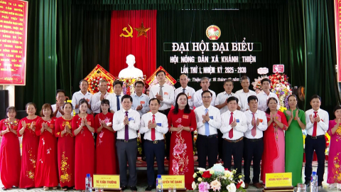 Đại hội đại biểu Hội N&ocirc;ng d&acirc;n x&atilde; Kh&aacute;nh Thiện, x&atilde; Y&ecirc;n M&ocirc; nhiệm kỳ 2025 - 2030