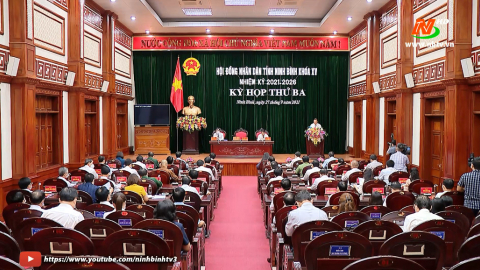 Khai mạc Kỳ họp thứ ba, HĐND tỉnh Ninh B&igrave;nh kh&oacute;a XV