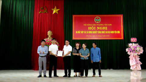Ra mắt HTX N&ocirc;ng nghiệp c&ocirc;ng nghệ cao HQ - Farm Y&ecirc;n Sơn