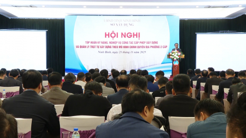 Tập huấn kỹ năng, nghiệp vụ c&ocirc;ng t&aacute;c cấp ph&eacute;p v&agrave; quản l&yacute; trật tự x&acirc;y dựng