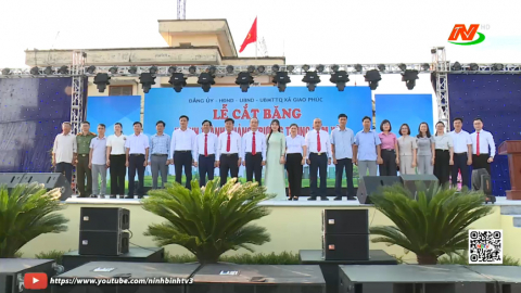 Kh&aacute;nh th&agrave;nh Quảng trường trung t&acirc;m x&atilde; Giao Ph&uacute;c