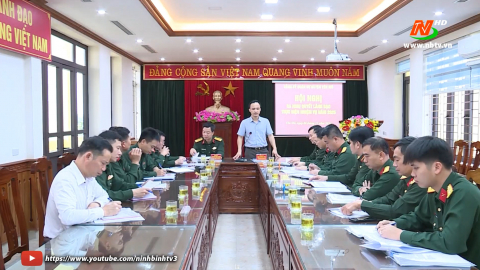 Đảng ủy qu&acirc;n sự huyện Y&ecirc;n M&ocirc; ra nghị l&atilde;nh đạo nhiệm vụ năm 2025