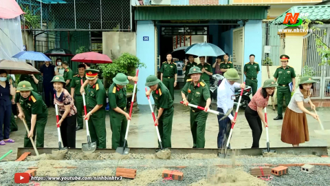 Bộ CHQS tỉnh khởi c&ocirc;ng x&acirc;y dựng "Nh&agrave; đồng đội"