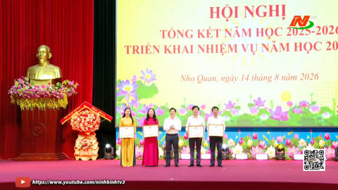 X&atilde; Nho Quan tổng kết năm học 2025 - 2026