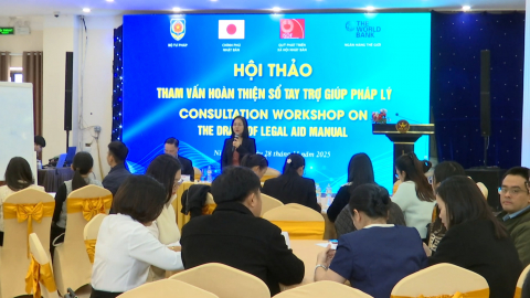 Hội thảo tham vấn ho&agrave;n thiện sổ tay trợ gi&uacute;p ph&aacute;p l&yacute;