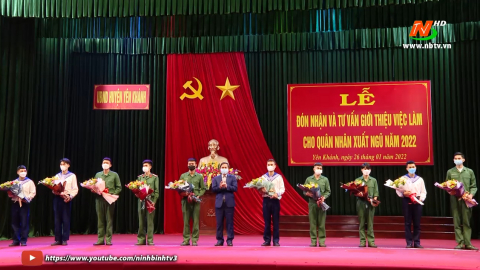 Y&ecirc;n Kh&aacute;nh tư vấn việc l&agrave;m cho qu&acirc;n nh&acirc;n xuất ngũ