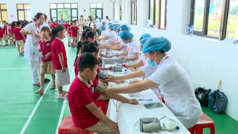 Phường Nam Định ch&uacute; trọng kh&aacute;m sức khỏe cho học sinh