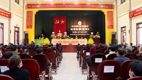 Đại hội Hội CCB x&atilde; Kh&aacute;nh Hải nhiệm kỳ 2022-2027