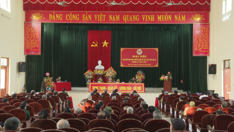 Đại hội đại biểu Hội CCB x&atilde; Gia T&acirc;n nhiệm kỳ 2022 - 2027.