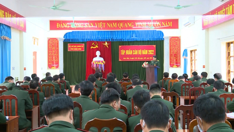 Bộ chỉ huy qu&acirc;n sự tỉnh khai mạc lớp tập huấn c&aacute;n bộ năm 2022