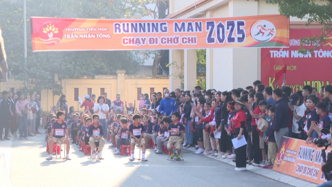 Khai mạc Giải điền kinh Running Man trường tiểu học Trần Nh&acirc;n T&ocirc;ng 2025