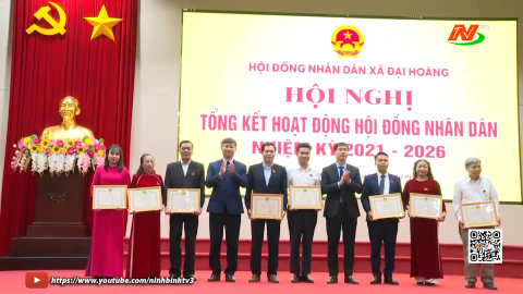 HĐND x&atilde; Đại Ho&agrave;ng tổng kết hoạt động nhiệm kỳ 2021 - 2026