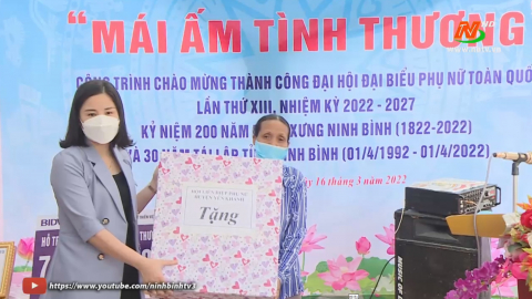 Hội phụ nữ huyện Y&ecirc;n Kh&aacute;nh khởi c&ocirc;ng "M&aacute;i ấm t&igrave;nh thương"
