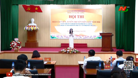 Hội thi B&aacute;o c&aacute;o vi&ecirc;n, tuy&ecirc;n truyền vi&ecirc;n giỏi x&atilde; Ph&uacute; Long