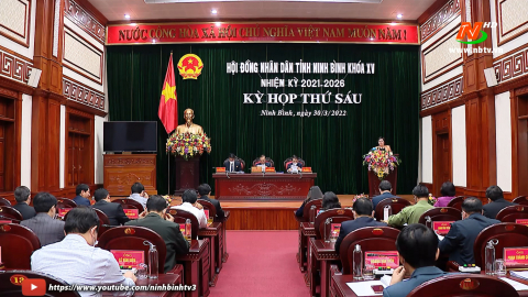 Kỳ họp thứ s&aacute;u, HĐND tỉnh Ninh B&igrave;nh kh&oacute;a XV