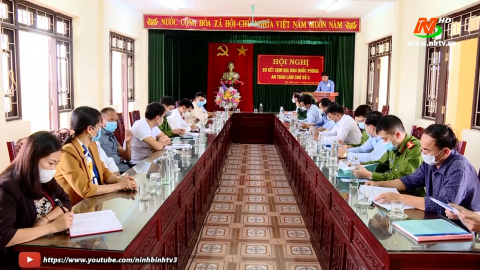 Y&ecirc;n Kh&aacute;nh v&agrave; Nho Quan sơ kết Cụm địa b&agrave;n Quốc ph&ograve;ng an to&agrave;n l&agrave;m chủ