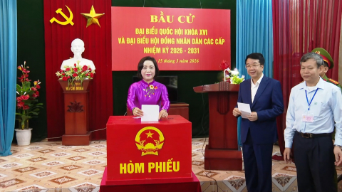 Cử tri Ninh B&igrave;nh n&aacute;o nức trong ng&agrave;y bầu cử