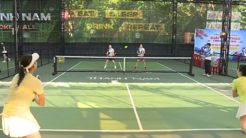 Giải Pickleball C&ocirc;ng đo&agrave;n phường Hoa Lư 