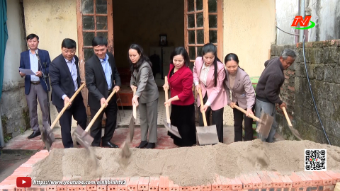 Khởi c&ocirc;ng x&acirc;y dựng nh&agrave; Đại đo&agrave;n kết cho hộ ngh&egrave;o phường Mỹ Lộc