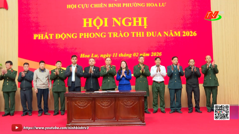 Hội CCB phường Hoa Lư ph&aacute;t động phong tr&agrave;o thi đua năm 2026
