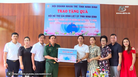 Hội Doanh nh&acirc;n trẻ tỉnh tổ chức chương tr&igrave;nh thiện nguyện, an sinh x&atilde; hội