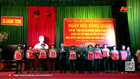 X&atilde; Kh&aacute;nh Trung tổ chức "Ng&agrave;y hội t&ograve;ng qu&acirc;n" năm 2026