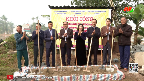 Khởi c&ocirc;ng x&acirc;y nh&agrave; Đại đo&agrave;n kết tại x&atilde; Minh Th&aacute;i