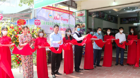 Khai trương cửa h&agrave;ng n&ocirc;ng sản an to&agrave;n