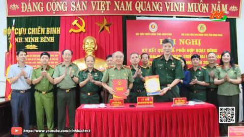 Hội CCB v&agrave; Hội Cựu C&ocirc;ng an nh&acirc;n d&acirc;n tỉnh k&yacute; kết phối hợp hoạt động giai đoạn 2026-2030