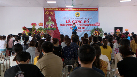 Th&agrave;nh lập c&ocirc;ng đo&agrave;n cơ sở c&ocirc;ng ty TNHH DT Xu&acirc;n Trường