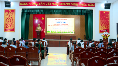 X&atilde; Hiển Kh&aacute;nh triển khai nhiệm vụ qu&yacute; IV/2026