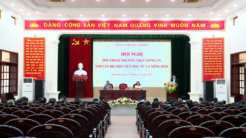  Đảng ủy phường Tam Điệp đối thoại với c&aacute;n bộ, hội vi&ecirc;n Hội phụ nữ, Hội N&ocirc;ng d&acirc;n 