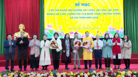 Bế mạc lớp tập huấn, bồi dưỡng nghệ thuật truyền thống