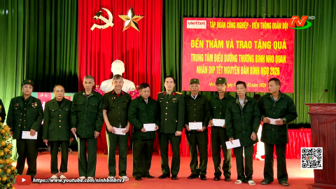 Viettel Ninh B&igrave;nh tặng qu&agrave; thương, bệnh binh