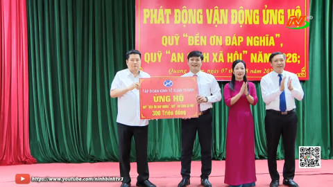 Ph&aacute;t động vận động ủng hộ "Quỹ đền ơn đ&aacute;p nghĩa" v&agrave; quỹ "An sinh x&atilde; hội" năm 2026