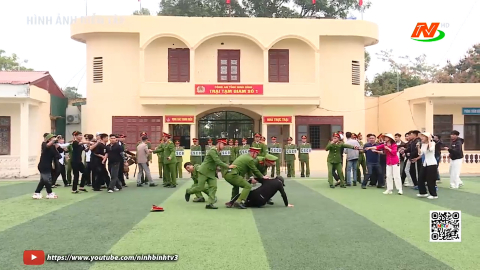 Diễn tập phương &aacute;n bảo vệ an to&agrave;n trại tạm giam