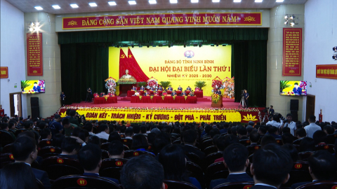 Khai mạc Đại hội đại biểu Đảng bộ tỉnh Ninh B&igrave;nh lần thứ I, nhiệm kỳ 2025-2030
