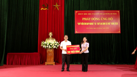 Phường Y&ecirc;n Thắng ph&aacute;t động ủng hộ quỹ &ldquo;Đền ơn đ&aacute;p nghĩa v&agrave; an sinh x&atilde; hội&rdquo; năm 2026  
