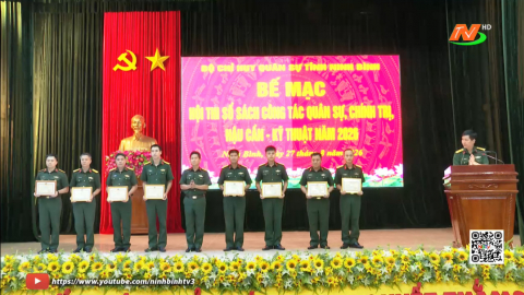 Bế mạc Hội thi sổ s&aacute;ch c&ocirc;ng t&aacute;c qu&acirc;n sự, ch&iacute;nh trị, Hậu cần - Kỹ thuật năm 2026