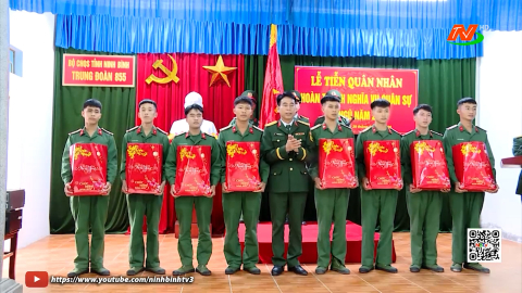 Tiễn qu&acirc;n nh&acirc;n ho&agrave;n th&agrave;nh nghĩa vụ qu&acirc;n sự tại ngũ năm 2026