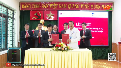 Thỏa thuận hợp t&aacute;c v&agrave; triển khai dịch vụ thanh to&aacute;n viện ph&iacute; kh&ocirc;ng d&ugrave;ng tiền mặt
