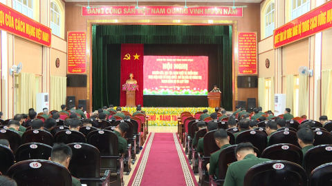 Đảng ủy qu&acirc;n sự tỉnh tổ chức nghi&ecirc;n cứu, qu&aacute;n triệt v&agrave; triển khai Nghị quyết