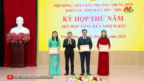 Kỳ họp thứ Năm, HĐND phường Trung Sơn kh&oacute;a IX, nhiệm kỳ 2021 - 2026